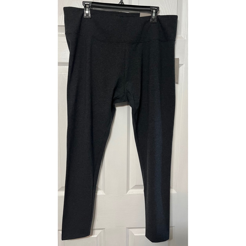 Soft Surroundings Heather Gray Leggings 1X (18W/20W) Ankle Length NWT